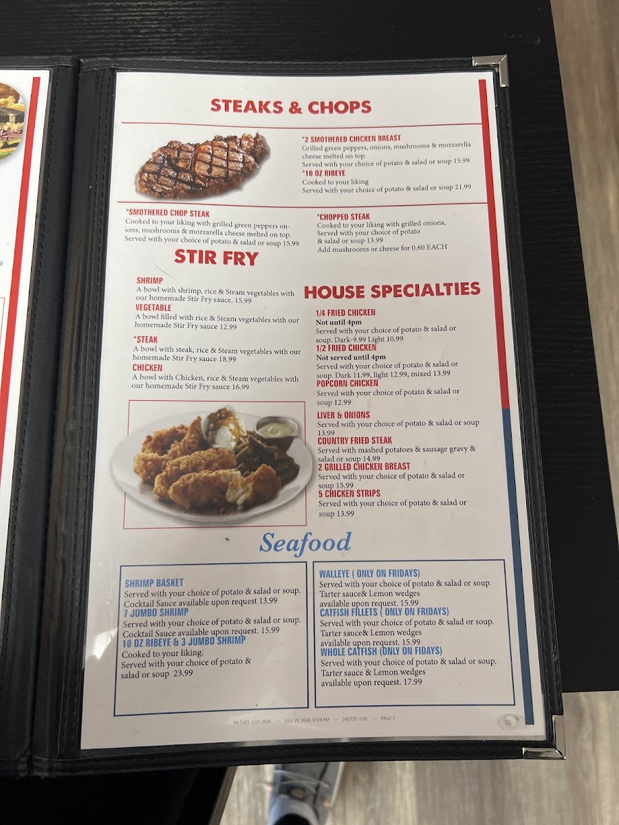 Menu Pk Cafe Formerly Kersh Cafe-1