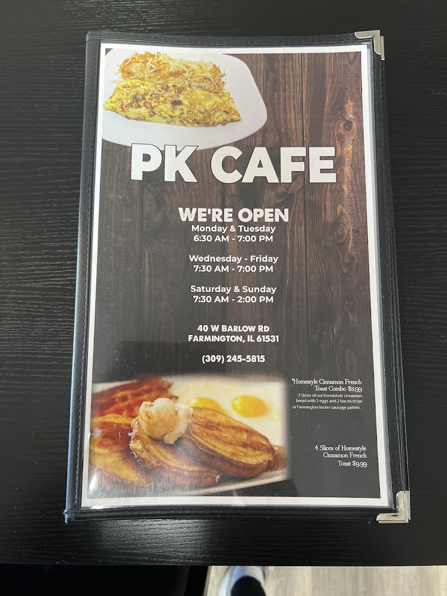 Menu Pk Cafe Formerly Kersh Cafe-2